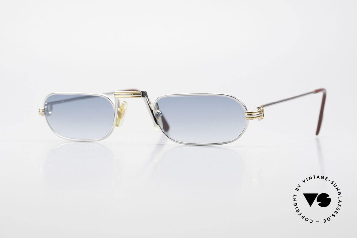 Cartier Demi Lune LC Platinum Reading Frame 1987, Demi Lune = the world famous reading glasses by CARTIER, Made for Men