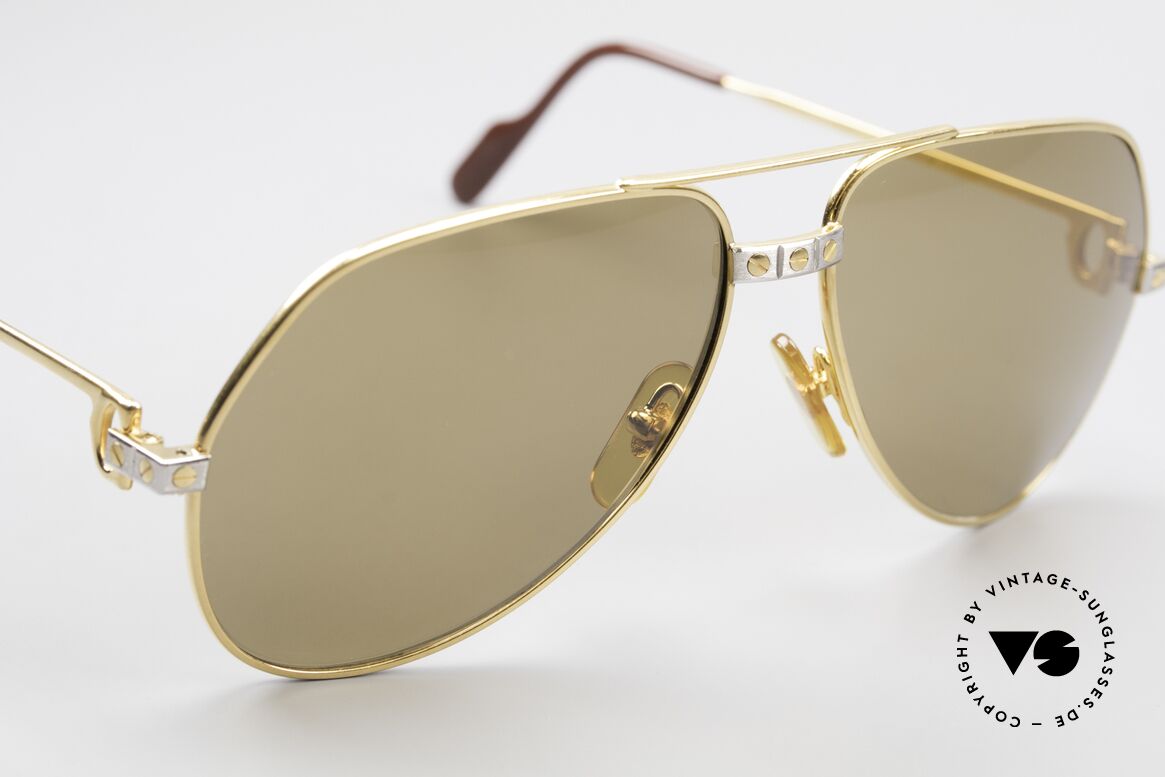 Cartier Vendome Santos - M 80's James Bond Sunglasses, worn by actor Christopher Walken (JAMES BOND, 1985), Made for Men and Women