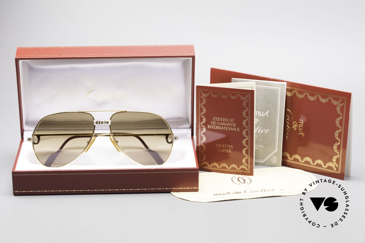 Cartier Vendome Santos - M 80's James Bond Sunglasses, NO retro sunglasses, but an authentic vintage ORIGINAL, Made for Men and Women