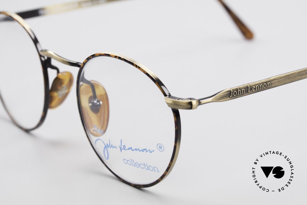 John Lennon - The Dreamer Very Small Vintage Glasses, LIMITED EDITION in ANTIQUE-GOLD / chestnut brown, Made for Men and Women