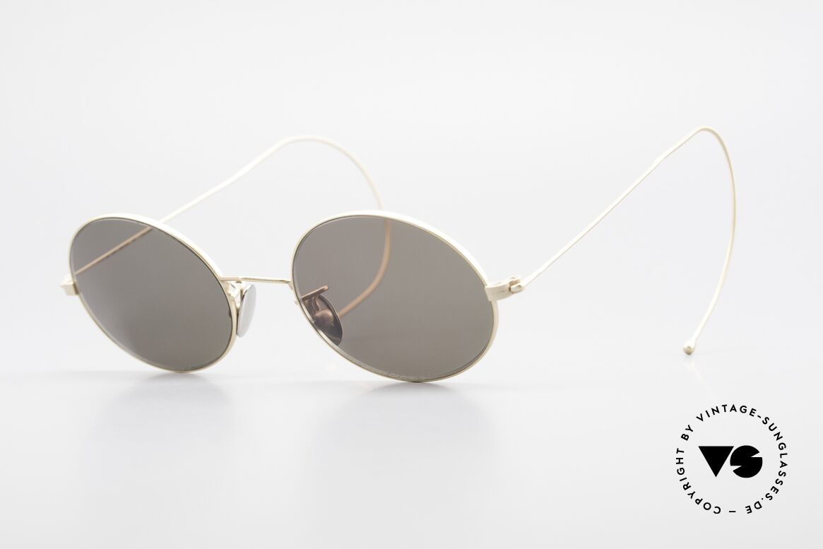 Cutler And Gross 0410 Oval Frame With Sports Temples, CUTLER and GROSS designer shades from the late 90's, Made for Men and Women