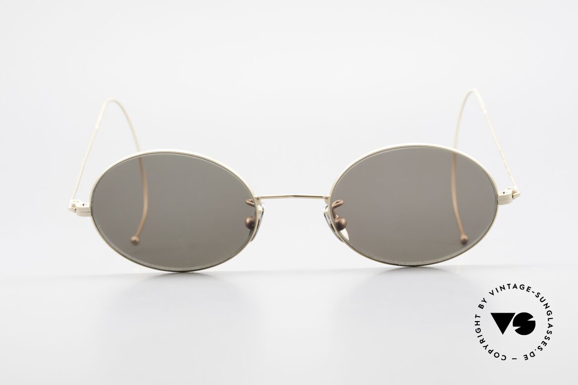 Cutler And Gross 0410 Oval Frame With Sports Temples, CUTLER and GROSS designer shades from the late 90's, Made for Men and Women