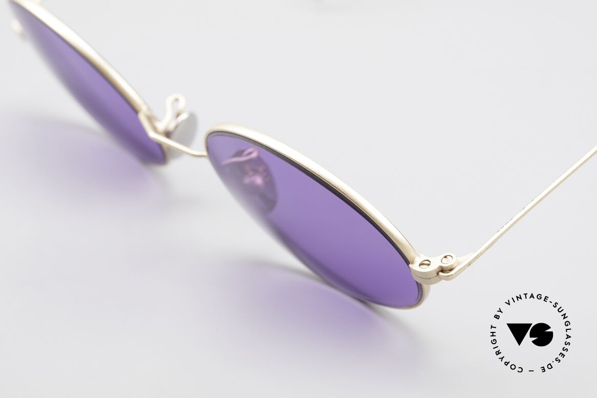 Cutler And Gross 0410 Oval Sunglasses Sports Temples, never worn; like all our vintage Cutler & Gross eyewear, Made for Men and Women