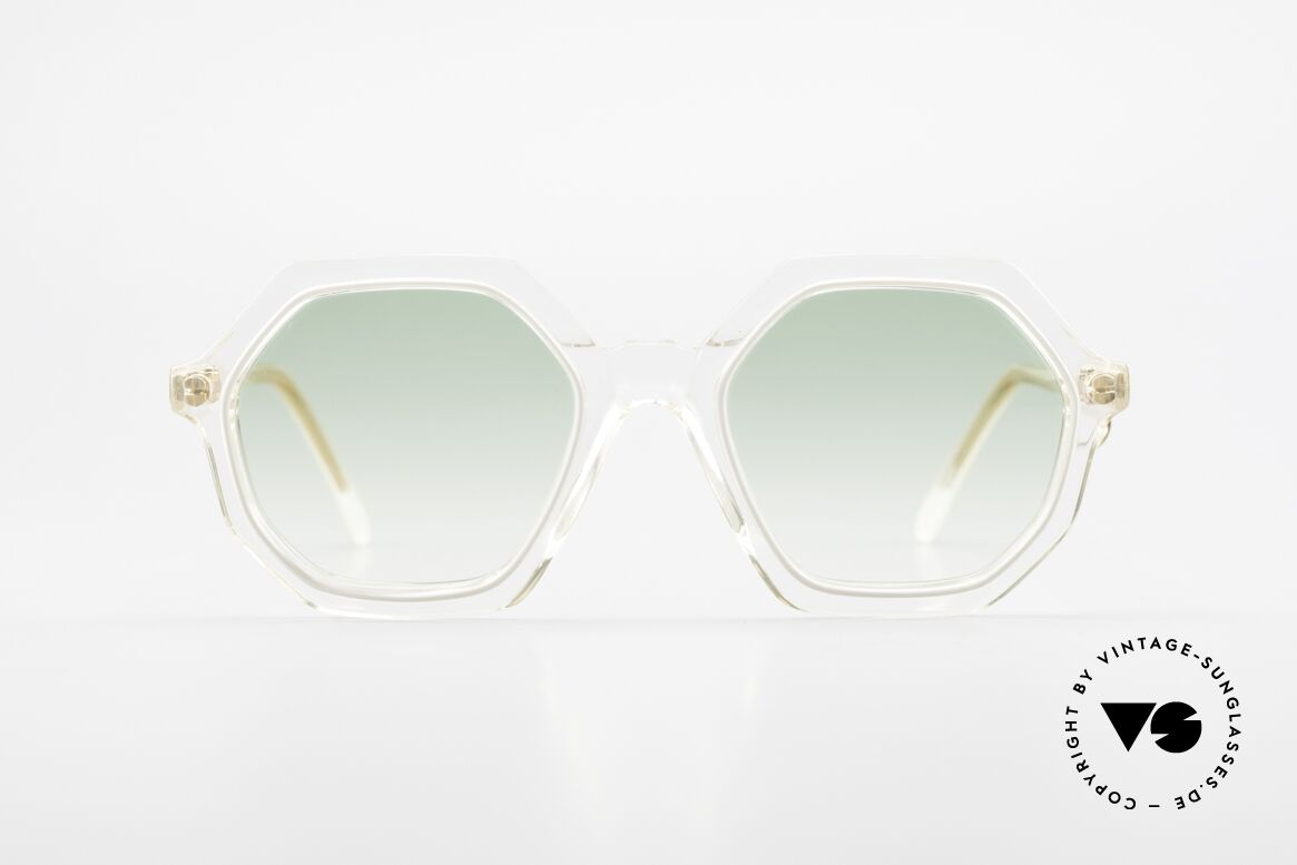 Sonia Rykiel SR46 444 Octagonal Sunglasses 1970's, fancy, octagonal sunglasses of the 70's by Sonia Rykiel, Made for Women