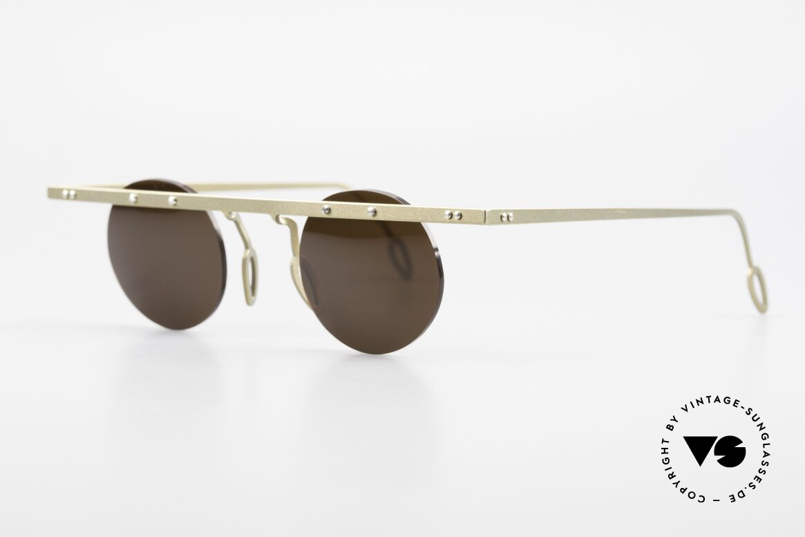 Theo Belgium Tita VII 10 Crazy Titanium Sunglasses 90s, TITA SERIES = XL titanium frames by Theo from the 90's, Made for Men and Women