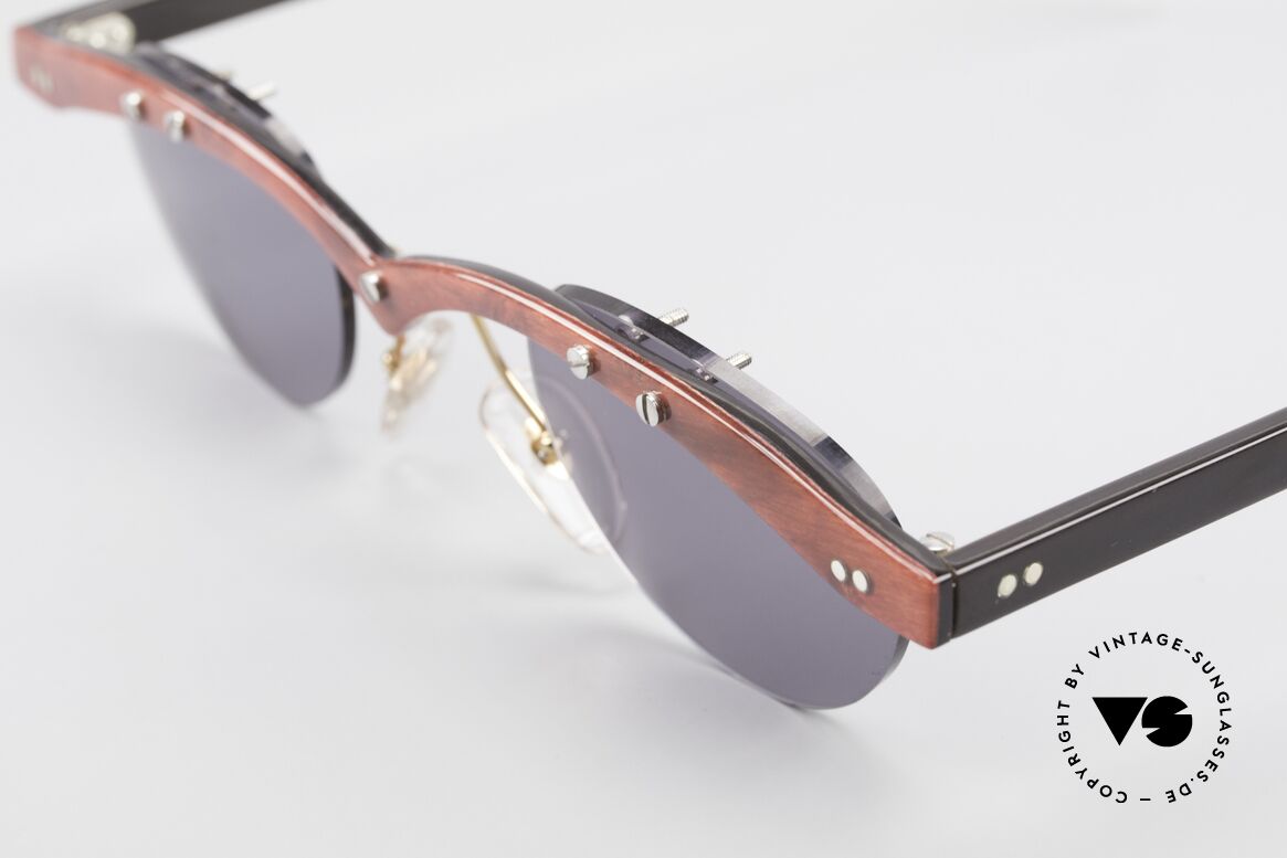 Theo Belgium Gamma 90's Buffalo Horn Sunglasses, the first Theo collection "Balkenbril" was made of horn, Made for Men and Women