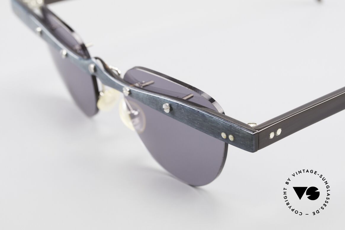 Theo Belgium Upsylon 90's Buffalo Horn Sunglasses, the first Theo collection "Balkenbril" was made of horn, Made for Men and Women