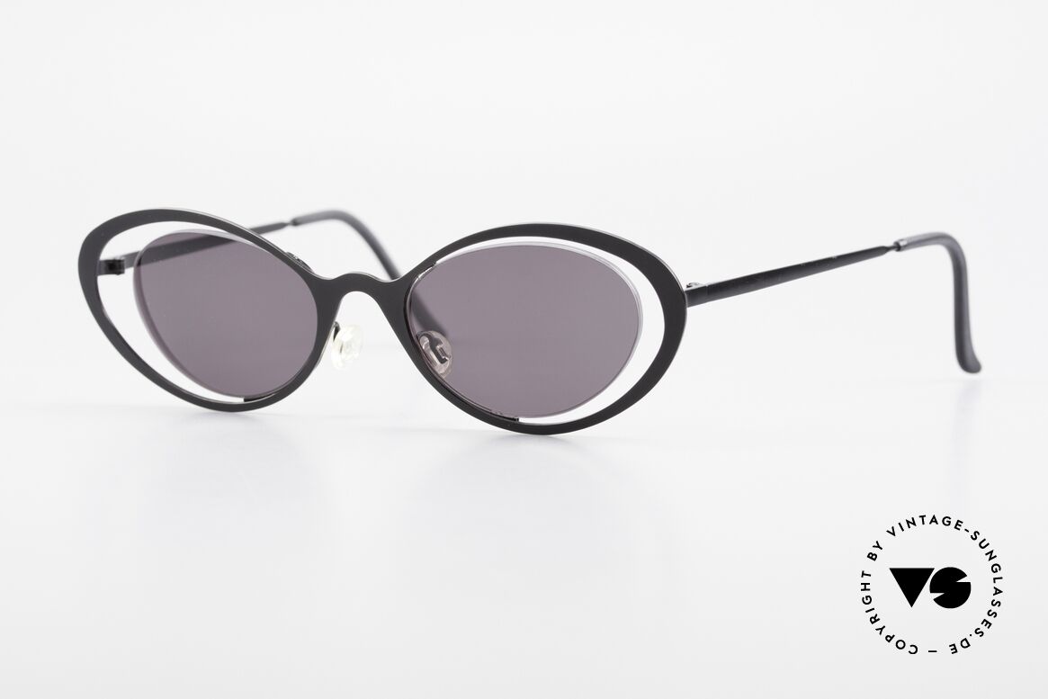 Theo Belgium LuLu Rimless Cateye Sunglasses 90s, vintage THEO Belgium sunglasses from approx. 1997, Made for Women