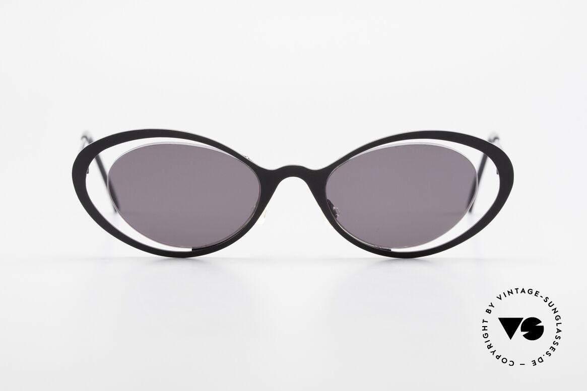 Theo Belgium LuLu Rimless Cateye Sunglasses 90s, vintage THEO Belgium sunglasses from approx. 1997, Made for Women
