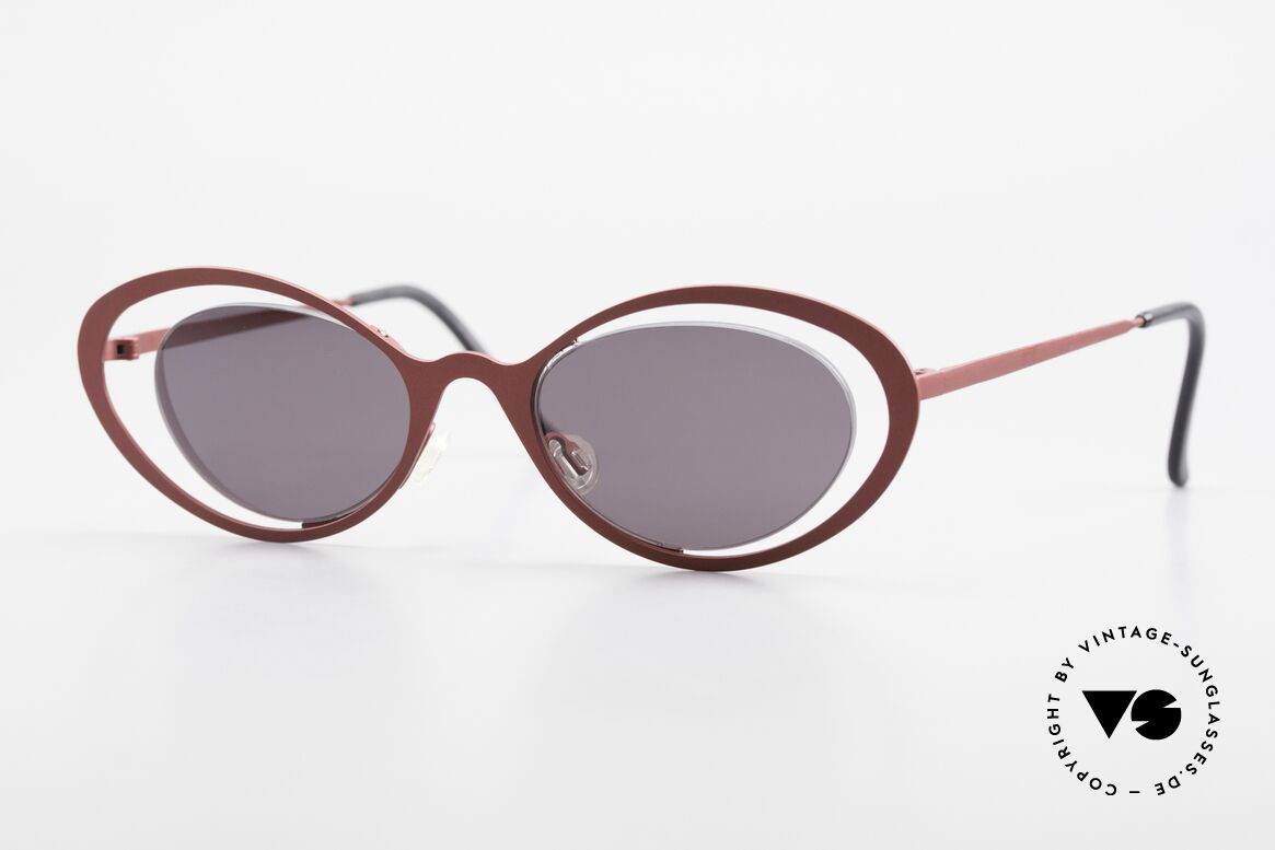 Theo Belgium LuLu Rimless Cateye Shades 90's, vintage THEO Belgium sunglasses from approx. 1997, Made for Women