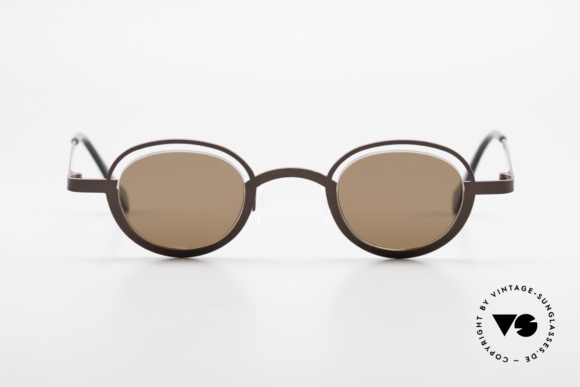 Theo Belgium Dozy Slim Crazy 90s Designer Sunglasses, vintage THEO Belgium sunglasses from approx. '97, Made for Men and Women