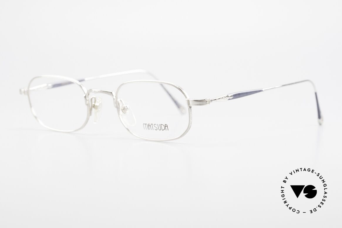 Matsuda 10108 90's Men's Eyeglasses High End, the full metal frame is decorated with tiny engravings, Made for Men