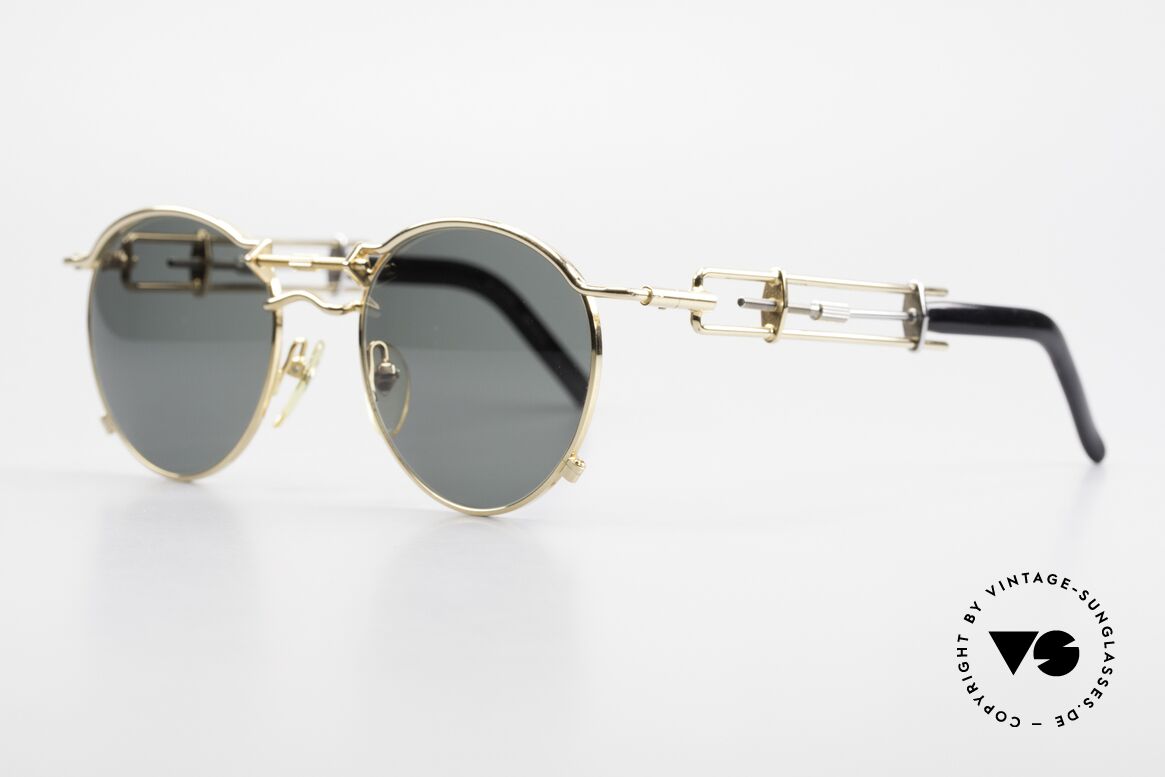 Jean Paul Gaultier 56-0174 90's Steampunk Shades Tupac, true CULT OBJECT; often called as 'steampunk sunglasses', Made for Men and Women