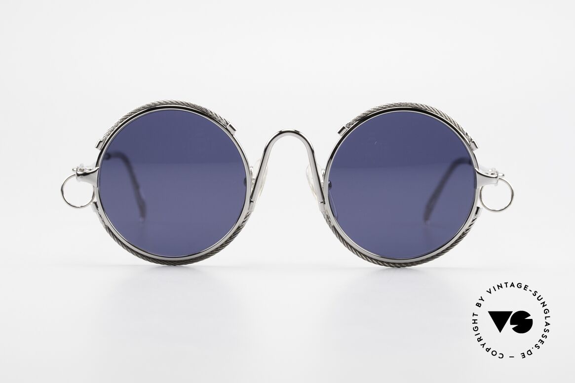 Jean Paul Gaultier 56-0176 Rihanna Piercing Sunglasses, with piercings on the hinges (typically for the 90's), Made for Men and Women