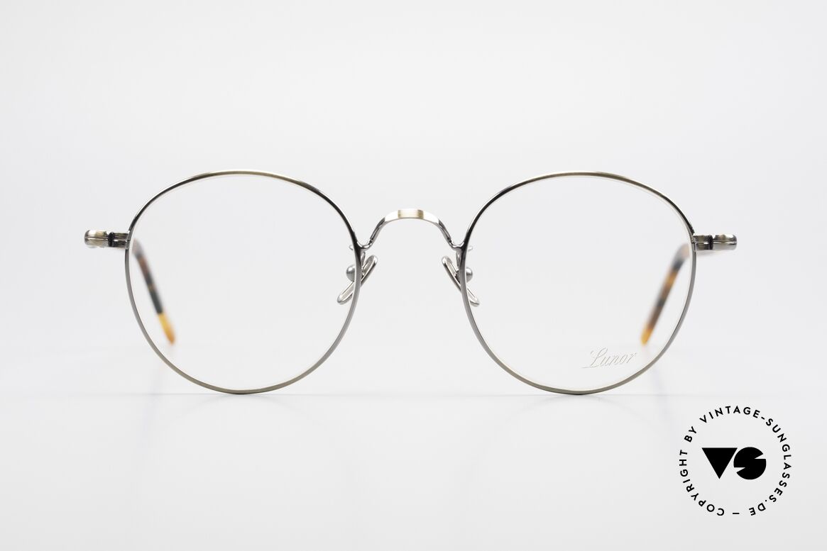 Lunor VA 111 Classy Men's Panto Eyeglasses, LUNOR: honest craftsmanship with attention to details, Made for Men