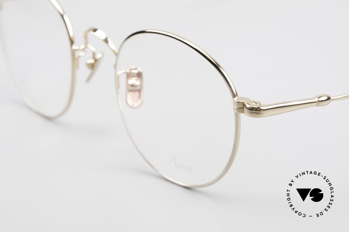 Lunor V 111 Men's Panto Frame Gold Plated, from the 2011's collection, but in a well-known quality, Made for Men