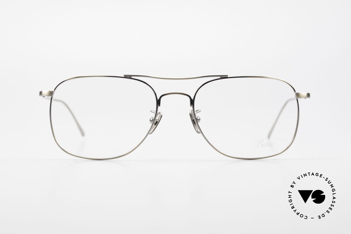 Lunor Aviator II P4 AG Classy Men's Eyeglass-Frame, LUNOR: honest craftsmanship with attention to details, Made for Men