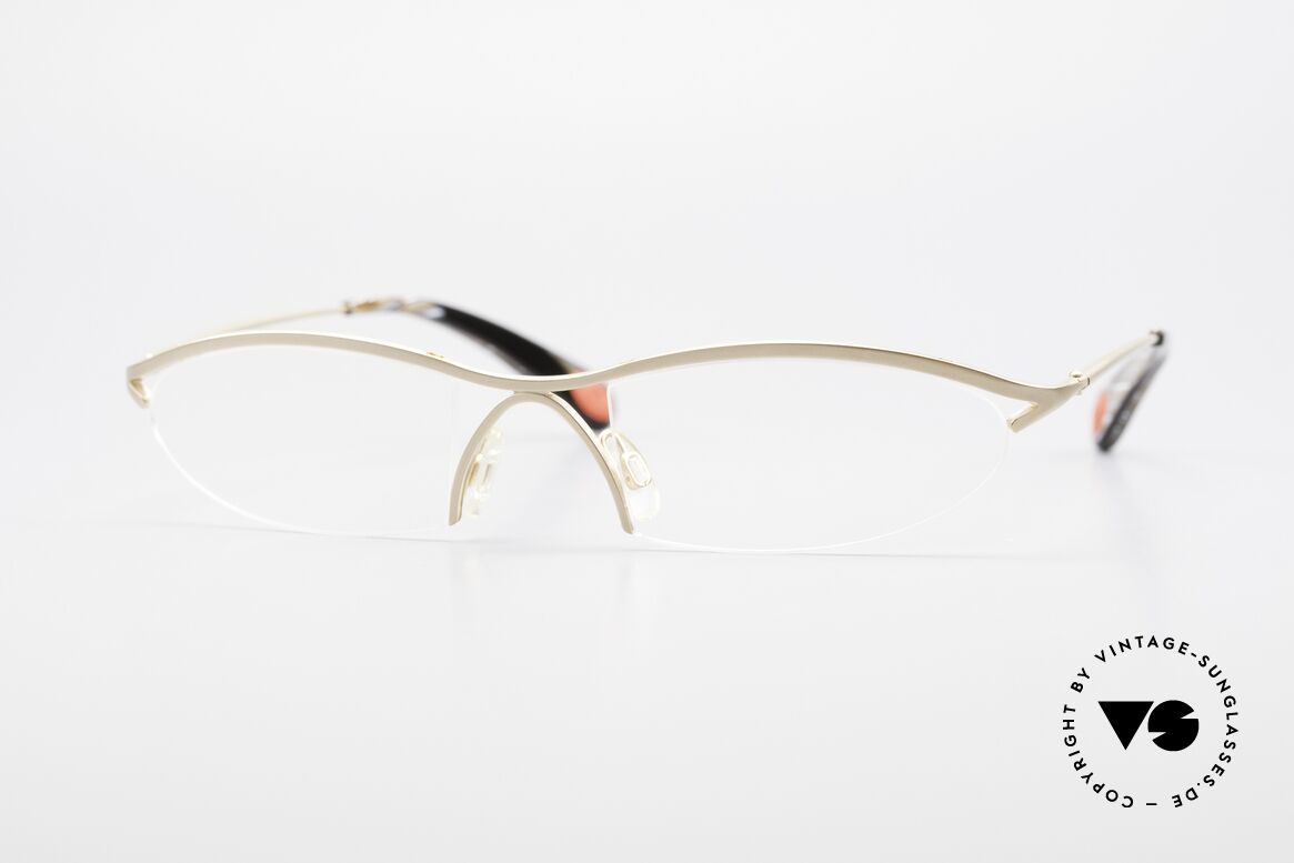Bugatti 342 Odotype Semi Rimless Nylor Frame, original BUGATTI high-tech eyeglass-frame, Made for Men