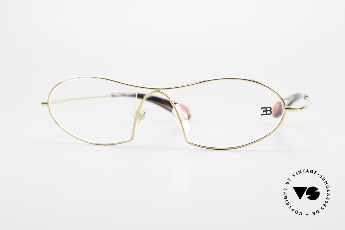Bugatti 345 Odotype Men's Designer Vintage Frame, original BUGATTI high-tech eyeglass-frame, Made for Men