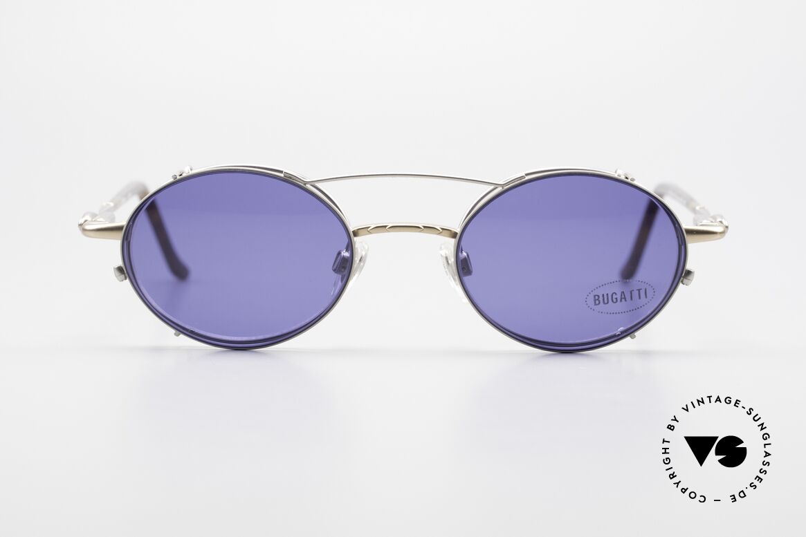 Bugatti 31239 Vintage Glasses with Clip On, classic Bugatti sunglasses from app. 1995/96, Made for Men