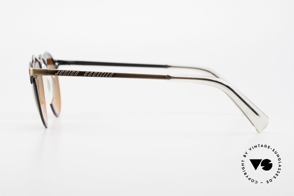 Jean Paul Gaultier 57-0174 90's JPG Panto Sunglasses, "antique bronze" frame with lenses in "sunset red", Made for Men