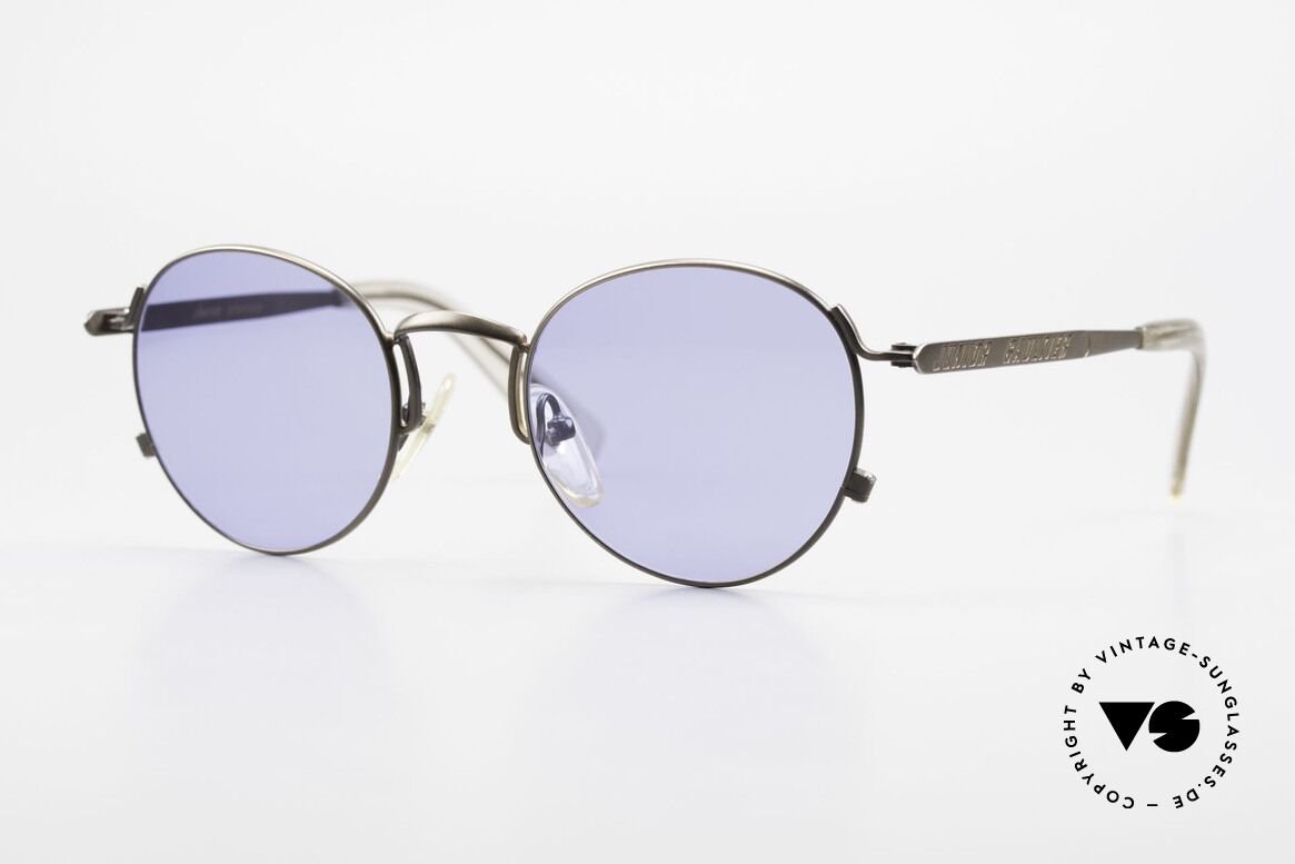 Jean Paul Gaultier 57-1171 90's Designer Sunglasses JPG, high-end PANTO designer shades by J.P. Gaultier, Made for Men and Women