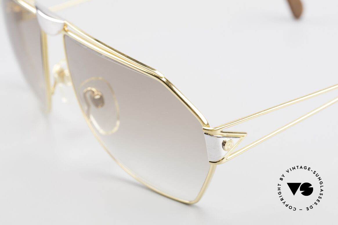 St. Moritz 403 Luxury Jupiter Sunglasses 80s, precious materials (gold-plated and platinum-plated), Made for Men