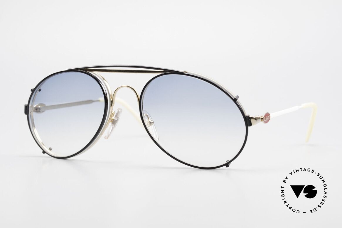 Bugatti 65987 Vintage Frame With Clip On, rare VINTAGE Bugatti 80's luxury sunglasses, Made for Men