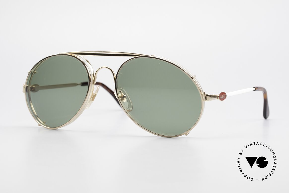 Bugatti 65987 80's Vintage Frame Clip On, rare VINTAGE Bugatti 80's luxury sunglasses, Made for Men
