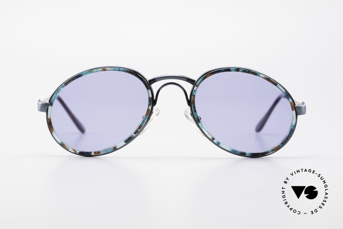 Bugatti 03328T 80's Bugatti Men's Sunglasses, unique frame finish in "antique blue" & "mosaic blue", Made for Men