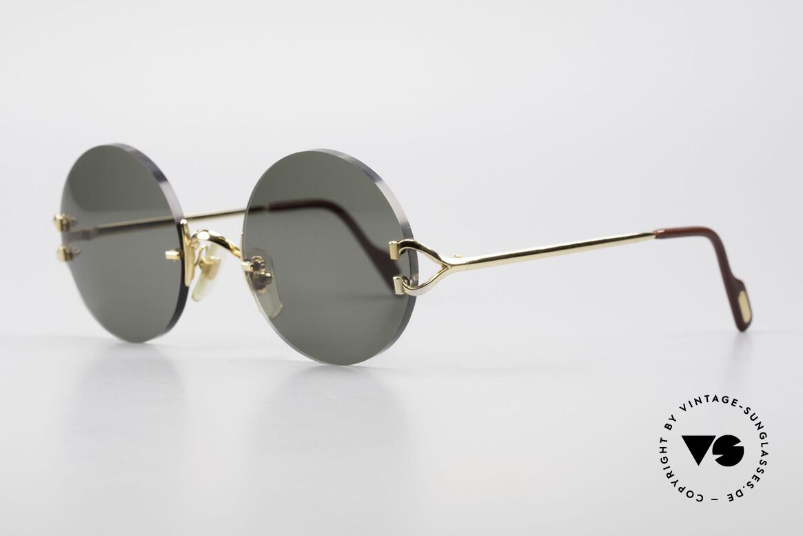 Cartier Madison Round Luxury Sunglasses 90's, unworn model with full orig. packing (case, box ...), Made for Men and Women
