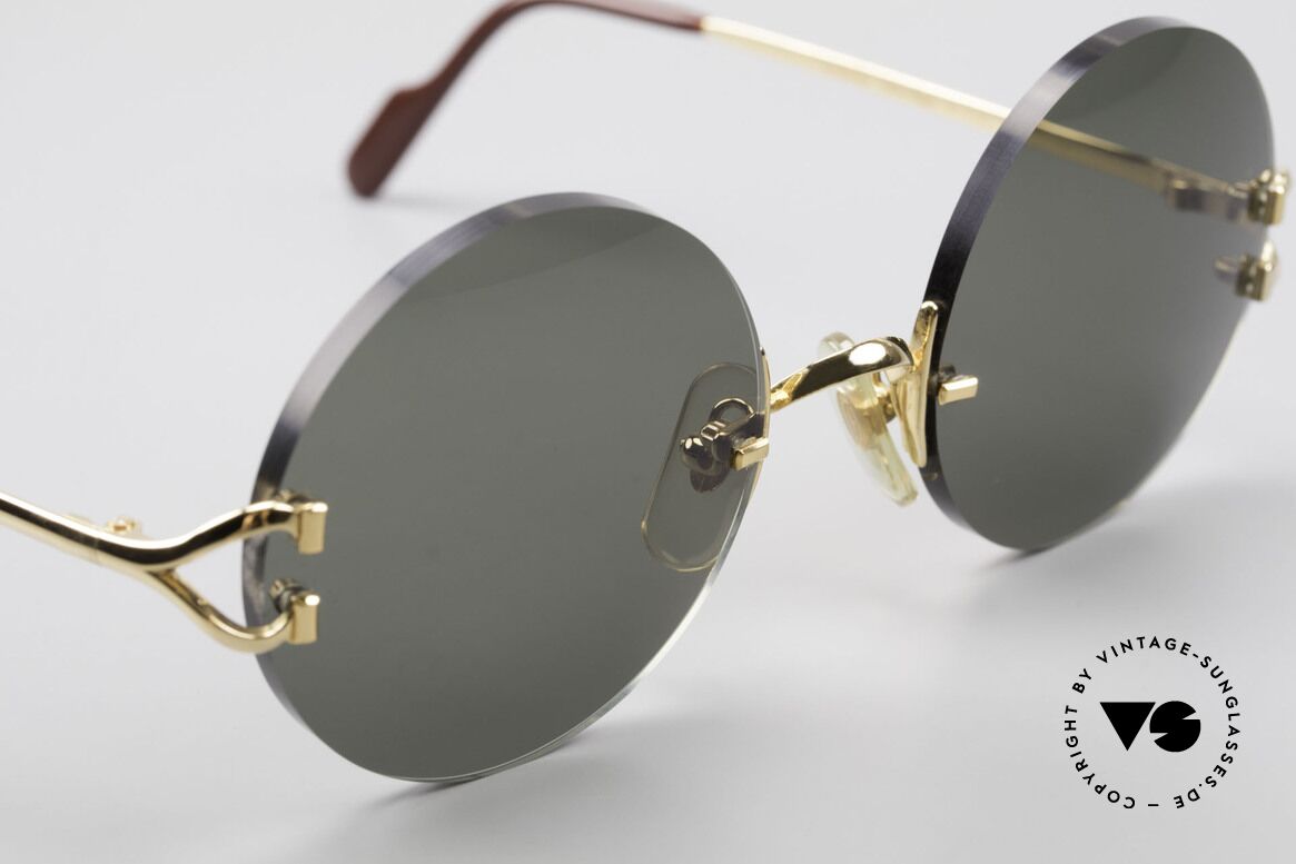 Cartier Madison Round Luxury Sunglasses 90's, 135mm temples and 125 width = rather a SMALL size!, Made for Men and Women