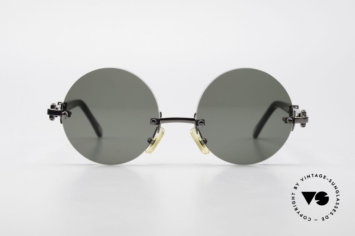 Cartier Composite Madison Small Round Ladies Shades, noble rimless CARTIER luxury sunglasses from 1999, Made for Women