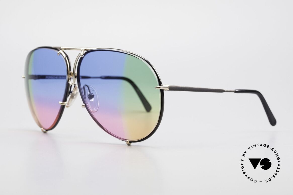 Porsche 5623 One Of A Kind 4times Gradient, customized: quadruple gradient blue/green/pink/orange, Made for Men and Women