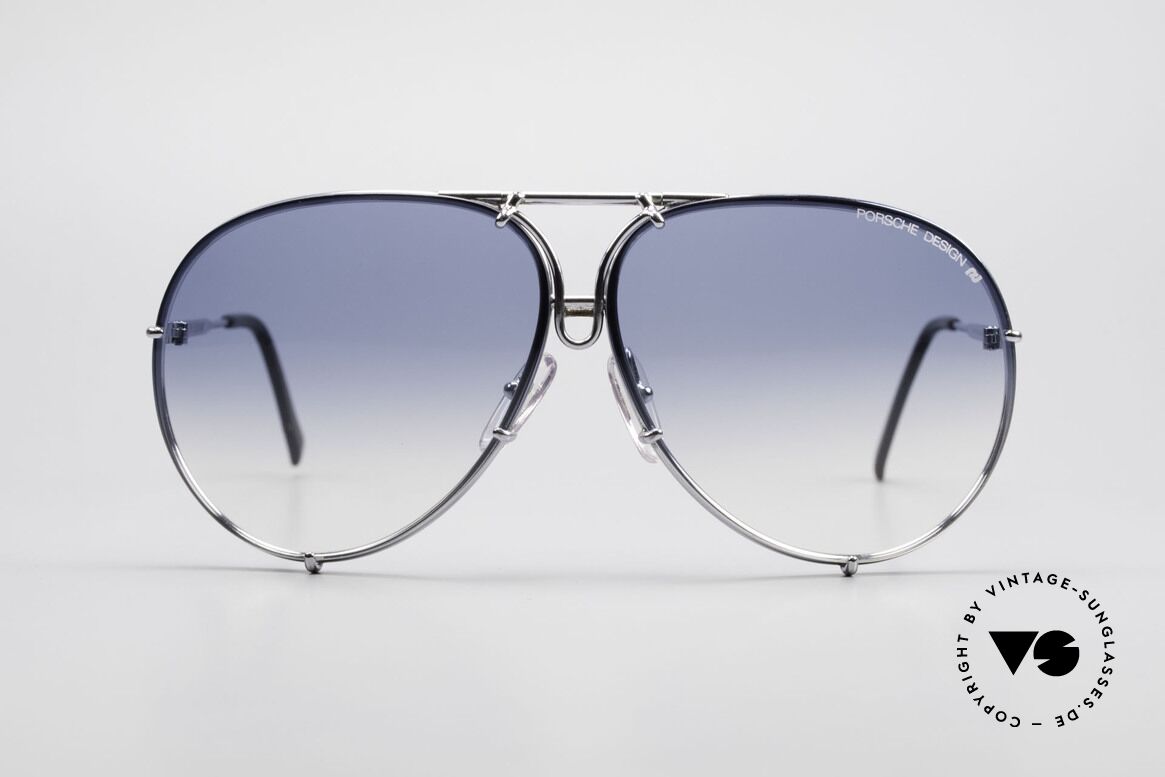 Porsche 5623 Collector's Sunglasses Vertu, comes with extra blue-gradient lenses & Porsche case, Made for Men and Women