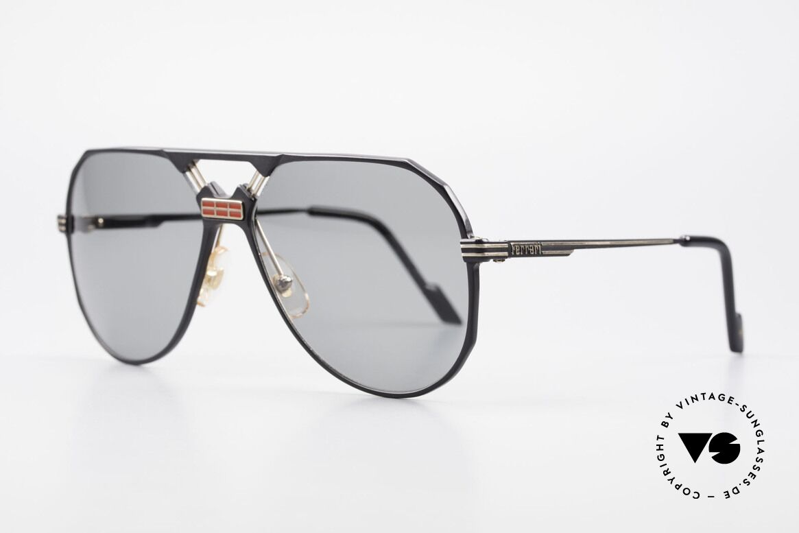 Ferrari F23/S 90's Aviator Sports Sunglasses, noble frame design (hybrid between sport & chic), Made for Men