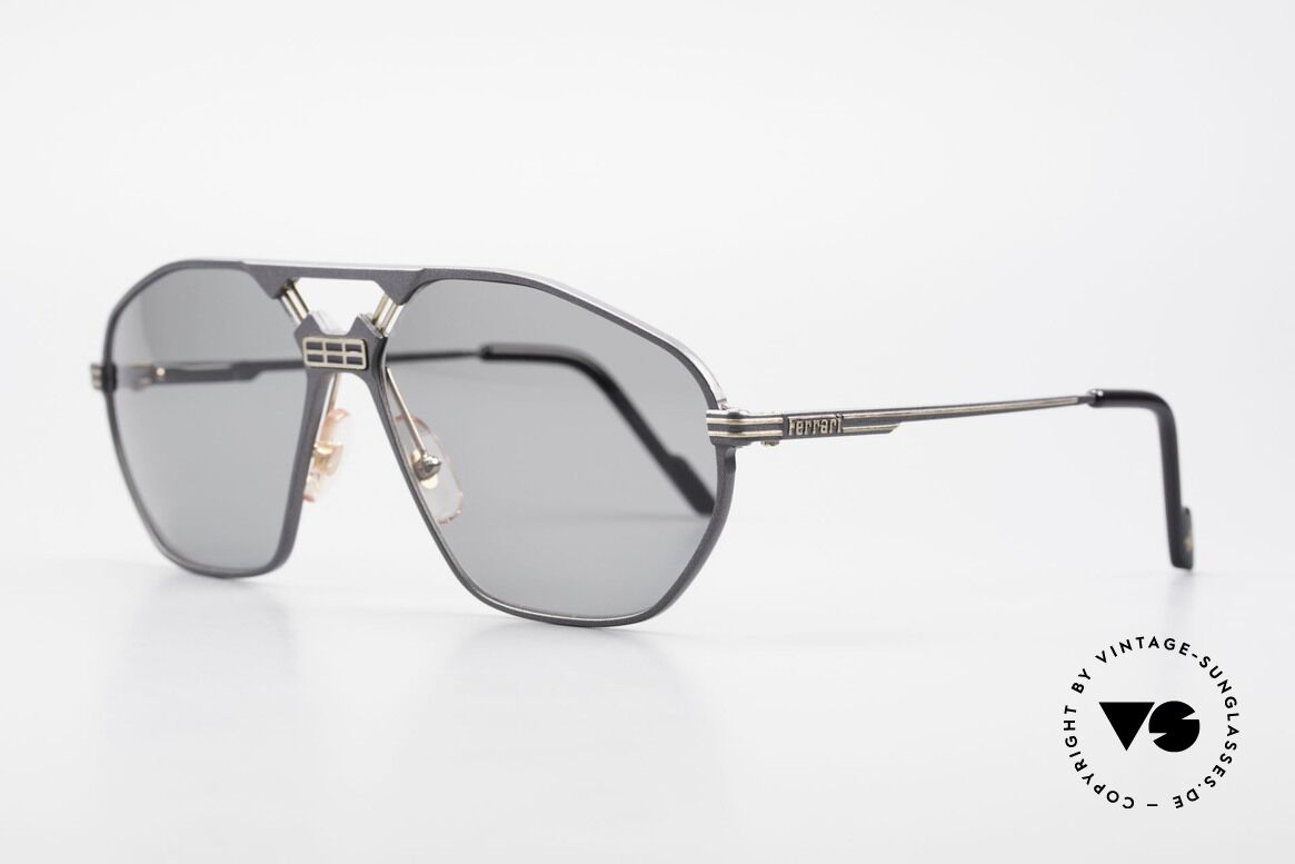 Ferrari F22/S Men's Rare Vintage Shades XL, modified "aviator sunglasses"; flexible spring hinges, Made for Men