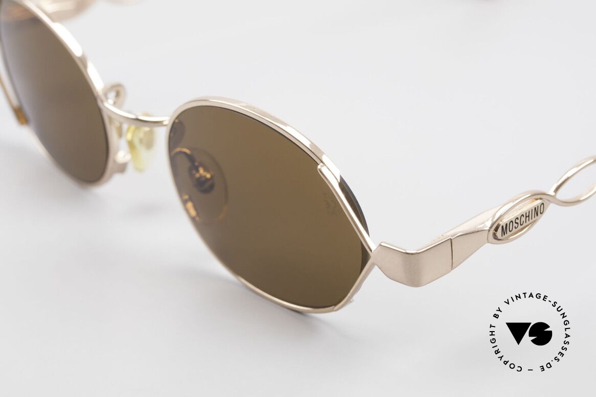 Moschino MM344 Ladies Designer Sunglasses 90s, thus, top-quality (spring hinges & copper alloying), Made for Women