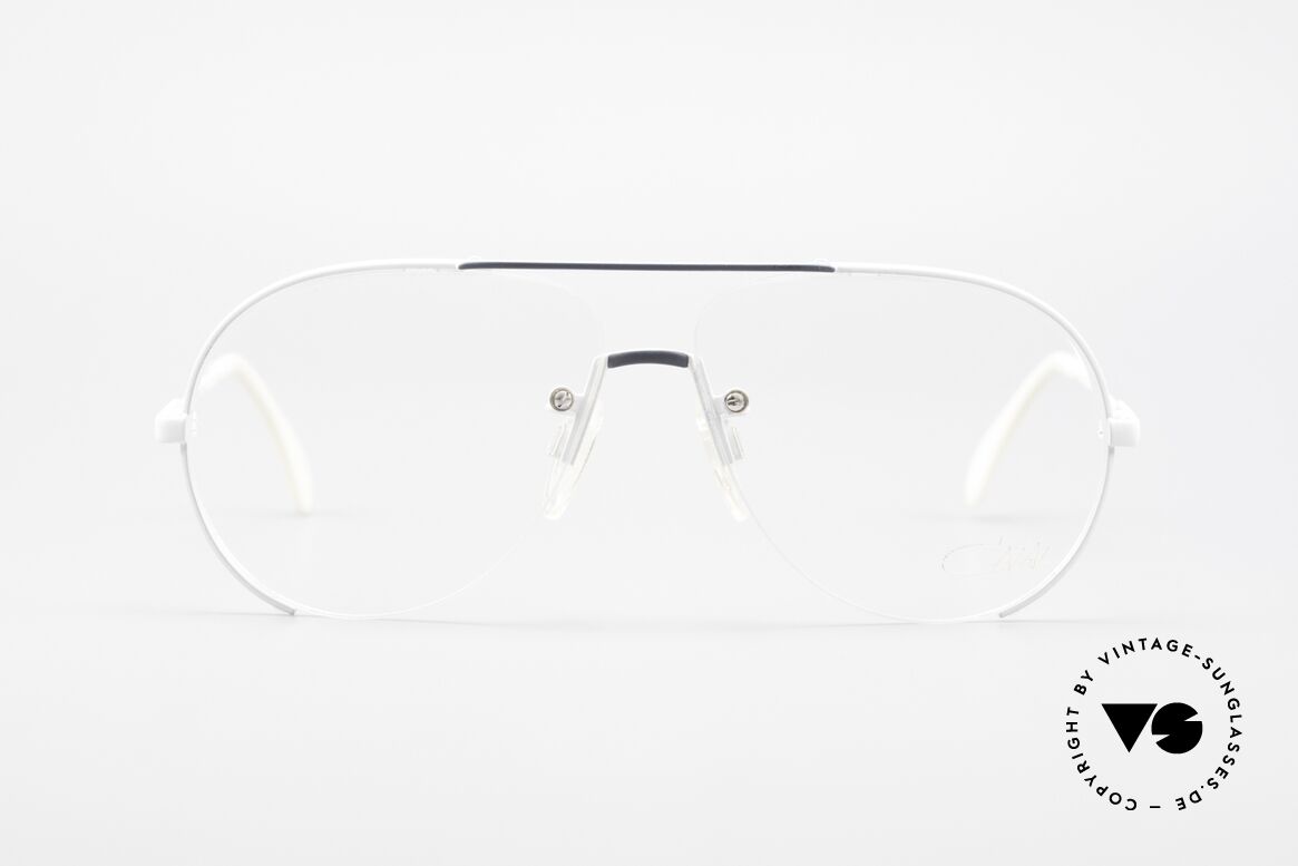 Cazal 723 Rimless 80's Aviator Eyeglasses, interesting lens construction (semi rimless frame), Made for Men