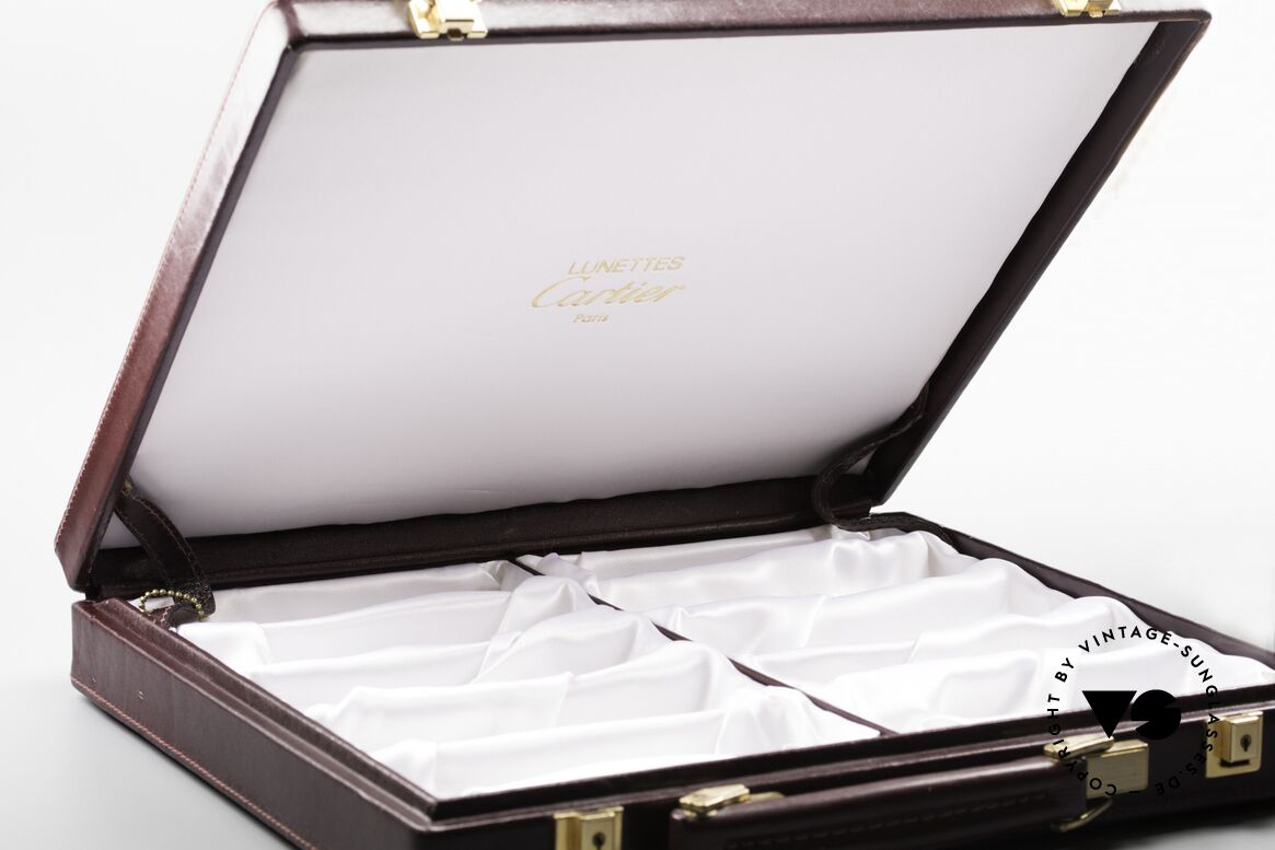 Cartier_ Case For 10 Glasses For all vintage Cartiers Frames, 80's CARTIER case for the 10 vintage glasses, Made for Men and Women
