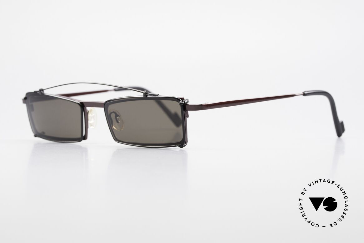 Theo Belgium XXM Clip On Designer Frame Square, made for the avant-garde, individualists, trend-setters, Made for Men and Women