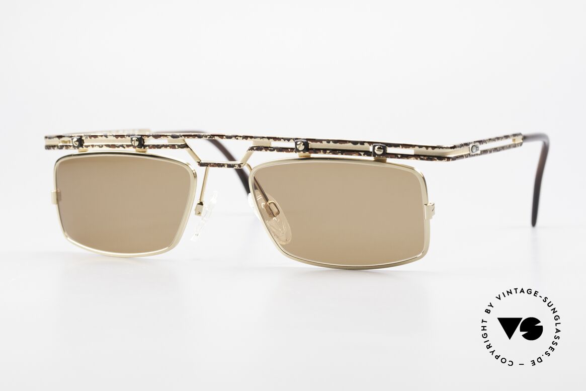 Cazal 975 Square Designer Sunglasses 90s, striking / square Cazal vintage shades from 1996/97, Made for Men