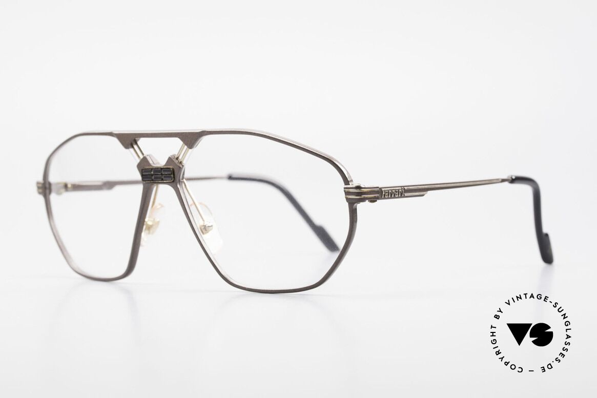 Ferrari F22 90's Formula 1 Vintage Glasses, modified "aviator eyeglasses"; flexible spring hinges, Made for Men