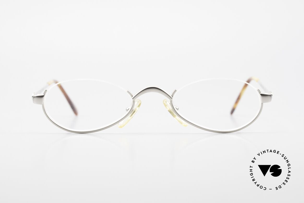 Bugatti 03705 Luxury Reading Glasses Unisex, timeless oval metal frame with a classic silver finish, Made for Men and Women