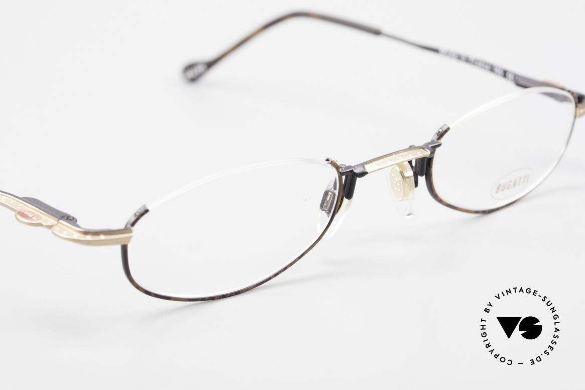 Bugatti 23687 High-Tech Men's Reading Frame, unworn (like all our rare vintage Bugatti eyeglasses), Made for Men