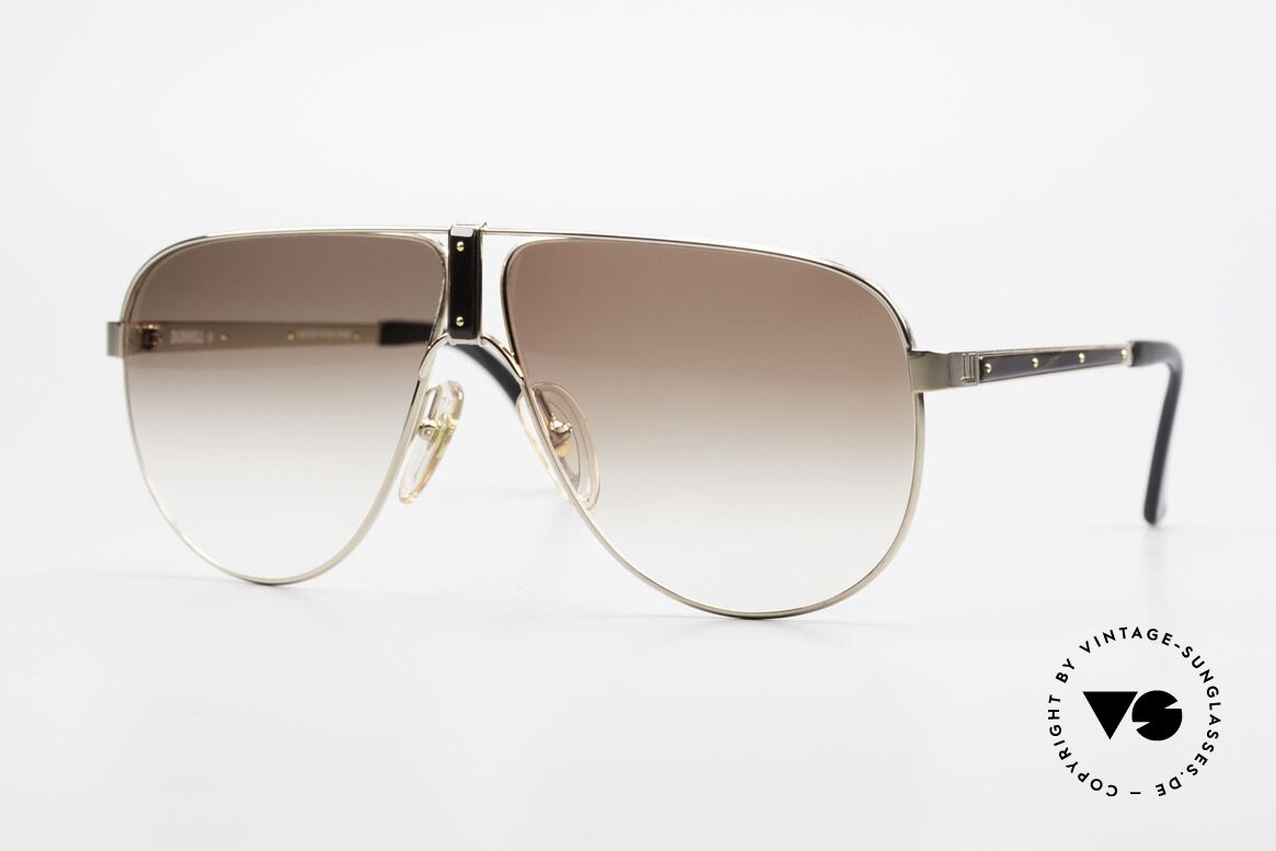 Dunhill 6043 Gold Plated With Horn Trims, incredibly beautiful Dunhill aviator sunglasses, Made for Men