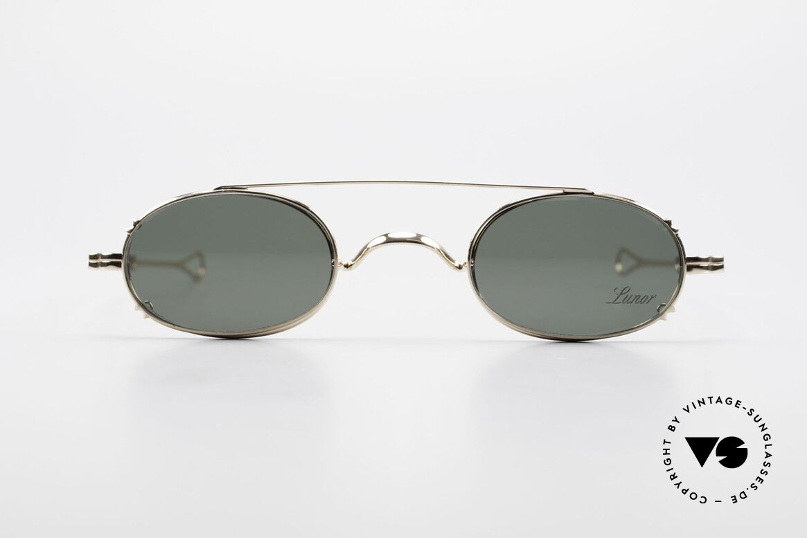 Lunor - Telescopic Sliding Temples And Clip On, Lunor: shortcut for French "Lunette d'Or" (gold glasses), Made for Men and Women