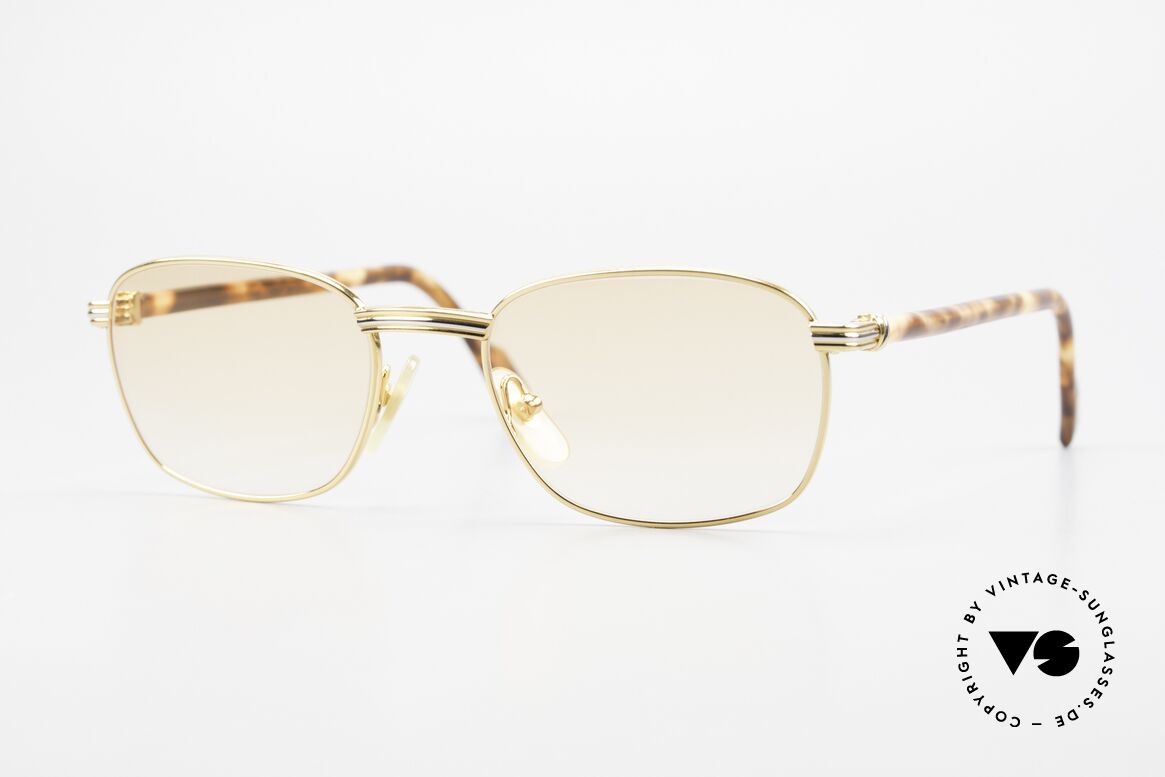 Cartier Aube Orange Gradient Luxury Shades, precious Cartier designer shades of the 90s, size 52°19, Made for Men