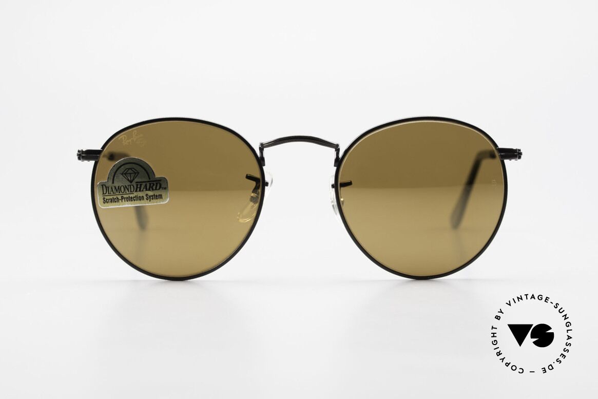 Ray Ban Round Metal 47 Small Round Diamond Hard, a timeless classic in high-end quality; made in USA, Made for Men and Women