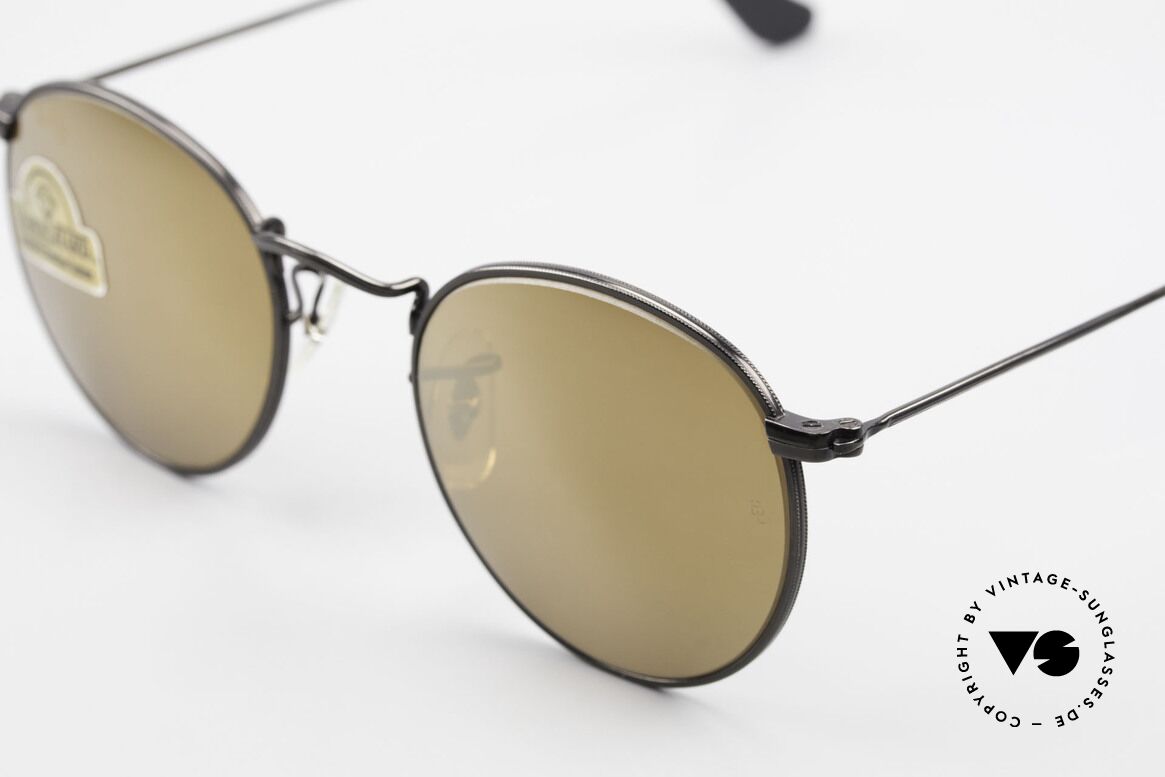 Ray Ban Round Metal 47 Small Round Diamond Hard, NO RETRO EYEWEAR, but a rare old 1980's Original!, Made for Men and Women